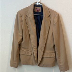 Merona Camel Blazer with Notched Lapel